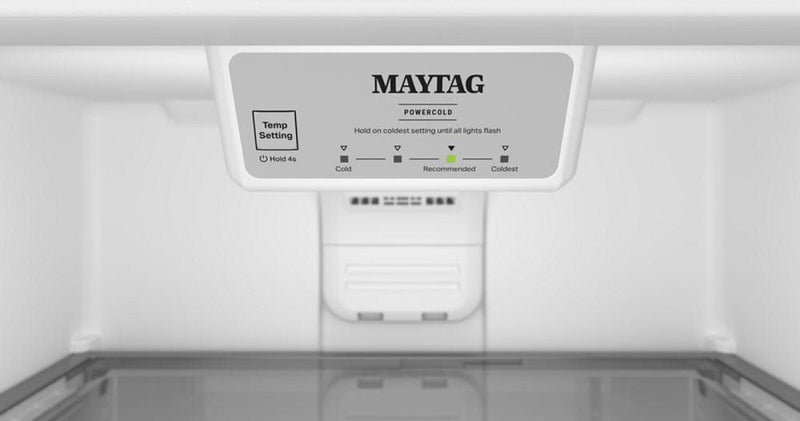 Réfrigérateur Maytag de 19 pi3 et de 30 po à congélateur supérieur avec mode garage - blanc - MRTX5119SW