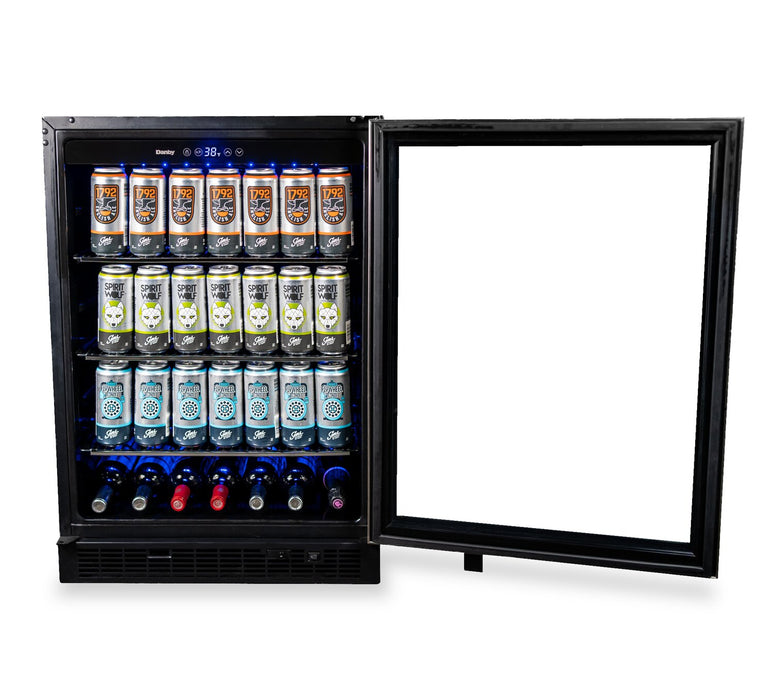 Refroidisseur à boissons Danby de 5,7 pi³ pour 154 canettes - acier inoxydable - DBC057A1BSS