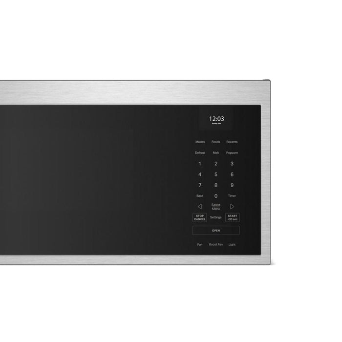 Four à micro-ondes à hotte intégrée intelligent à profil bas KitchenAid de 1,1 pi3 - acier inoxydable - YKMML550RPS