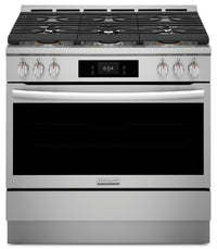  Cuisinière à gaz Frigidaire Gallery de 36 po et de 4,6 pi3 à six brûleurs avec friture à air - acier inoxydable - GCFG3661AF 