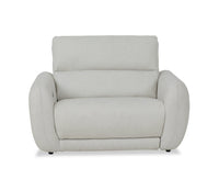 Fauteuil à inclinaison électrique Kailyn de Cindy Crawford Home de 54 po en tissu avec appuie-tête électrique - beige