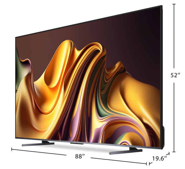 Téléviseur intelligent QLED à mini DEL de Hisense UHD 4K de 100 po à 144 Hz avec HDR10+, Dolby VisionMC et Google TVMC (100U88N)