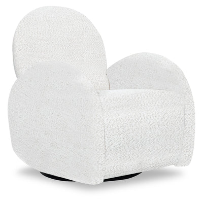Shay 33" Chenille Fabric Swivel Glider Reclining Accent Chair - River Rock Beige | Fauteuil d’appoint coulissant, pivotant et inclinable Shay de 33 po en tissu de chenille - beige pierre de rivière
