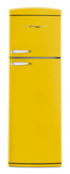 Réfrigérateur Classic Rétro d’Unique de 24 po et de 11 pi3 à congélateur supérieur - jaune canari - UNQ-310L Y TM