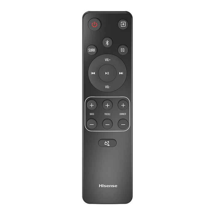 Barre de son Hisense à 3.1 canaux avec Dolby AudioMD, DTS Virtual:XMC et caisson d’extrêmes graves sans fil de 480 W (HS3100)