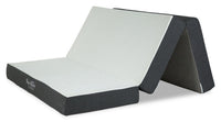 Matelas pliable en trois Parker en mousse à mémoire de forme avec ressorts ensachés - format grand lit