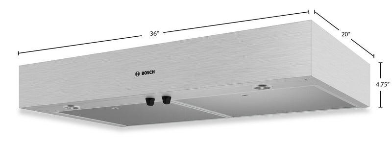 Hotte de cuisinière sous l’armoire Bosch de série 300 de 36 po - DUH36253UC 