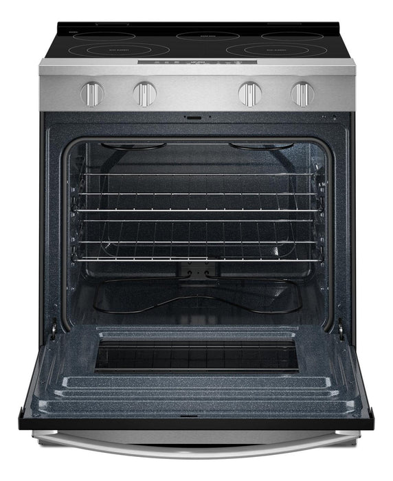 Cuisinière intelligente électrique Whirlpool de 5,3 pi3 et de 30 po avec mode sans préchauffage - acier inoxydable - YWSES3330TS