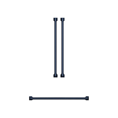 Thor Kitchen Handle and Knob Set for 36” Refrigerator in Gun Metal Blue - CKA-RF3621-BLU | Ensemble de poignées et de boutons Thor Kitchen bleu métallisé pour réfrigérateur de 36 po - CKA-RF3621-BLU | RF36KBLU