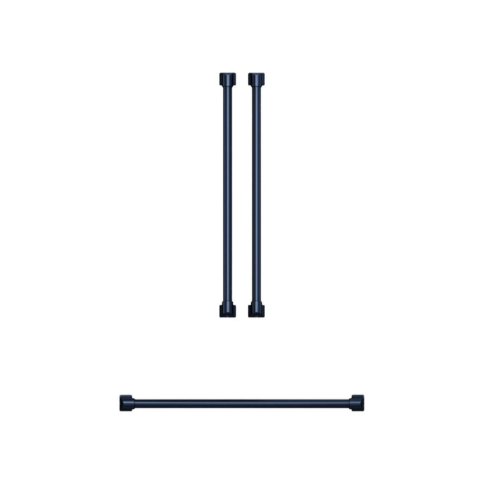 Ensemble de poignées et de boutons Thor Kitchen bleu métallisé pour réfrigérateur de 36 po - CKA-RF3621-BLU