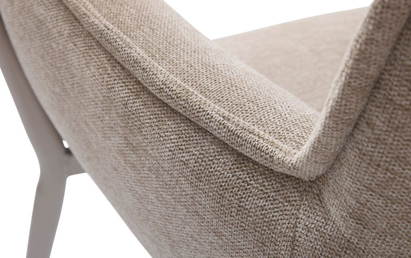 Fauteuil d’appoint Tori de 32,68 po en tissu avec armature en métal - sable