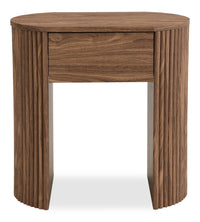  Table de bout Briggs de 21,65 po avec rangement - brune 
