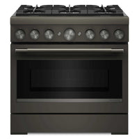  Cuisinière hybride KitchenAid de 5,1 pi3 avec friture à air sans préchauffage - minerai noir - KFDS936SBE
