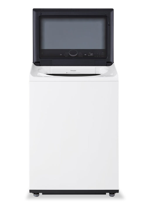 Laveuse intelligente haute efficacité LG à chargement par le haut de 6,1 pi³ - blanche - WT8405CW