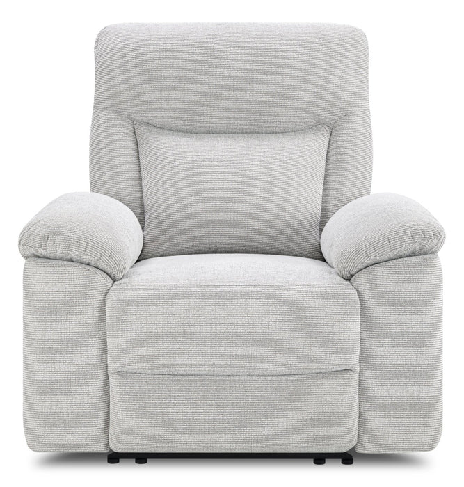 Fauteuil à inclinaison manuelle Spencer de 41,3 po en tissu de chenille - gris