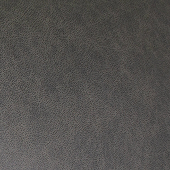 Fauteuil Melrose de 36,5 po en cuir véritable de qualité supérieure avec pattes en métal - gris
