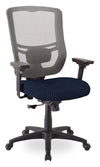 Chaise de bureau Dante de Tempur-Pedic de 26,4 po - bleue marine avec dossier à mailles