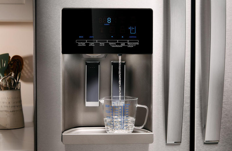 Réfrigérateur Whirlpool de 36 po et de 24,5 pi3 à portes françaises - acier inoxydable - WRMF3636RZ