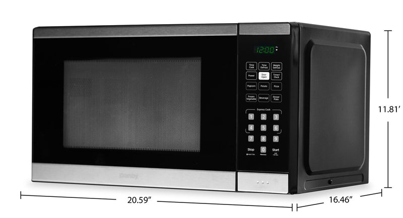 Four à micro-ondes de comptoir Danby de 1,1 pi3 - acier inoxydable - DBMW1126BBS
