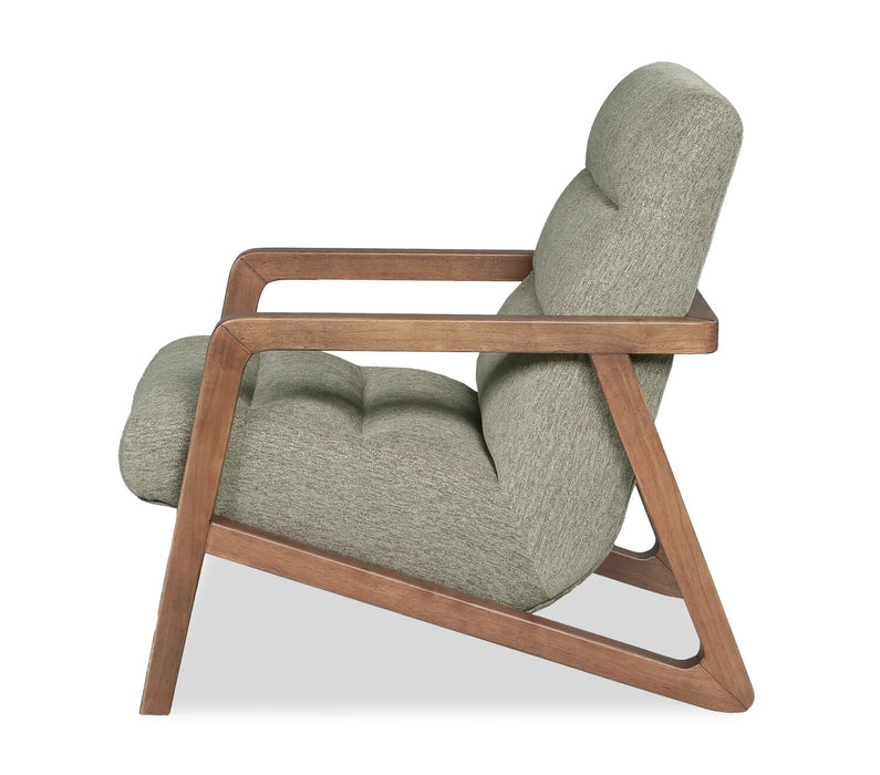 Fauteuil d’appoint Cove de 28 po en tissu de chenille - vert olive