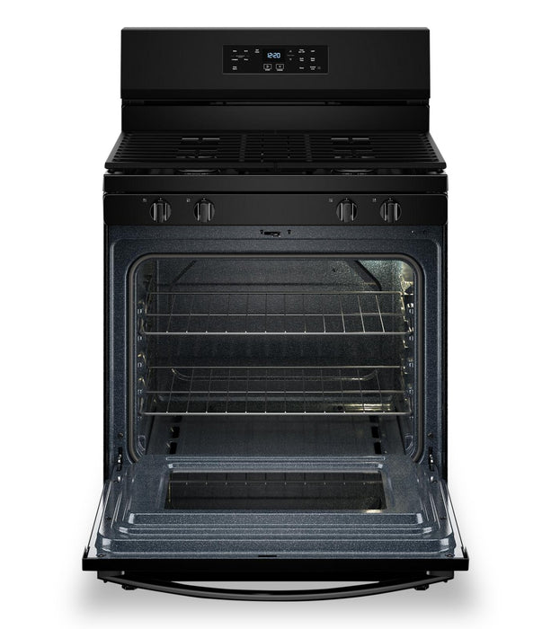 Cuisinière à gaz Whirlpool de 5,3 pi³ et de 30 po avec brûleur SpeedHeatMC - WFGS3530RB