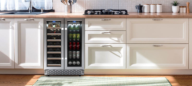 Refroidisseur à vin TCL de 5,3 pi3 et de 23,4 po à 2 zones - acier inoxydable - B422DCA