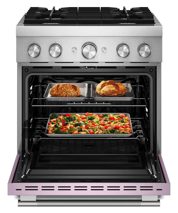 Cuisinière hybride KitchenAid de 4,1 pi3 avec mode de friture à air sans préchauffage - fleurs sauvages - KFDS930SWF