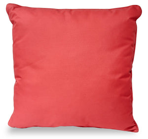 Coussin décoratif uni pour l’intérieur et l’extérieur - corail