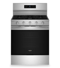  Cuisinière à gaz Whirlpool de 5 pi³ avec friture à air et autonettoyage - acier inoxydable - WFGS5030RZ 