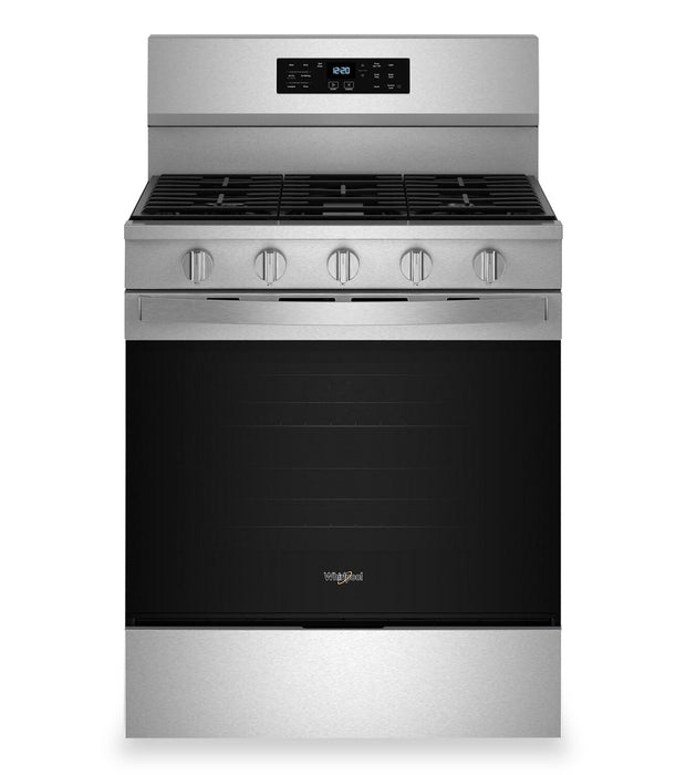 Cuisinière à gaz Whirlpool de 5 pi³ avec friture à air et autonettoyage - acier inoxydable - WFGS5030RZ