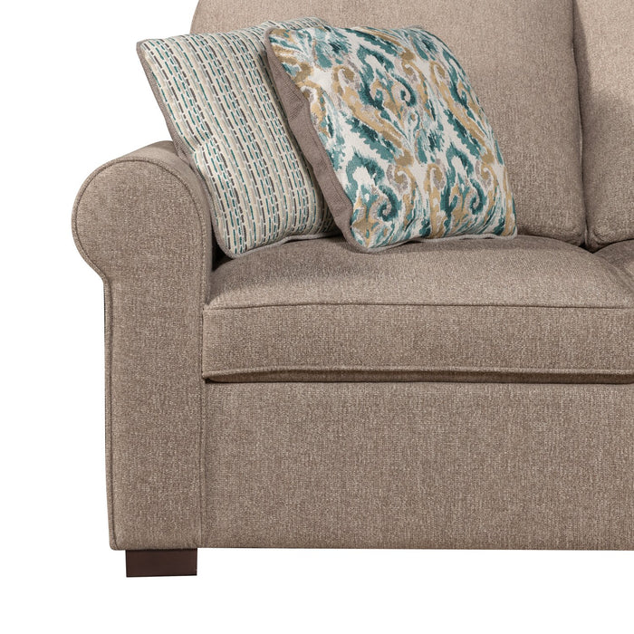 Sofa-lit sectionnel Haven de Scott Living 3 pièces en tissu de chenille - taupe