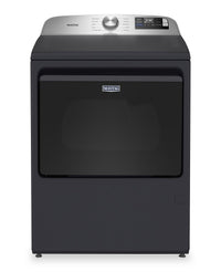  Sécheuse à gaz Maytag à chargement par le haut de 7,4 pi3 avec détection d’humidité avancée - acier minuit - MGD6205RF