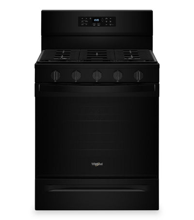 Whirlpool 5 Cu. Ft. Gas Range with Air Fry and Self-Clean - Black - WFGS5030RB  | Cuisinière à gaz Whirlpool de 5 pi³ avec friture à air et autonettoyage - noire - WFGS5030RB  | WFGS50RB