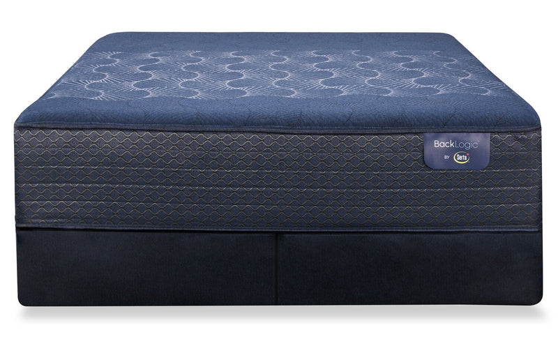 Ensemble matelas très ferme à plateau-coussin lisse Back Logic 5.0 de Serta pour très grand lit
