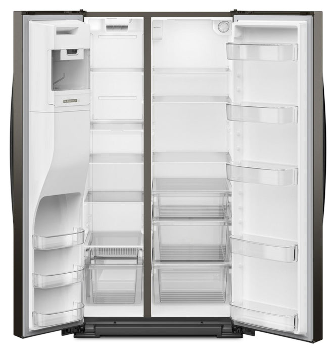 Réfrigérateur Whirlpool de 28,7 pi³ et de 36 po à compartiments juxtaposés - acier inoxydable noir - WRSF5536RV