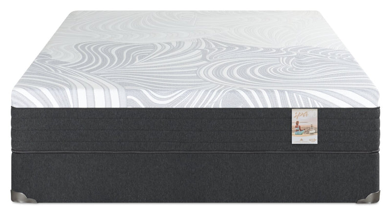 Ensemble matelas ferme à plateau-coussin dans une boîte Spa 10 de Springwall pour lit simple