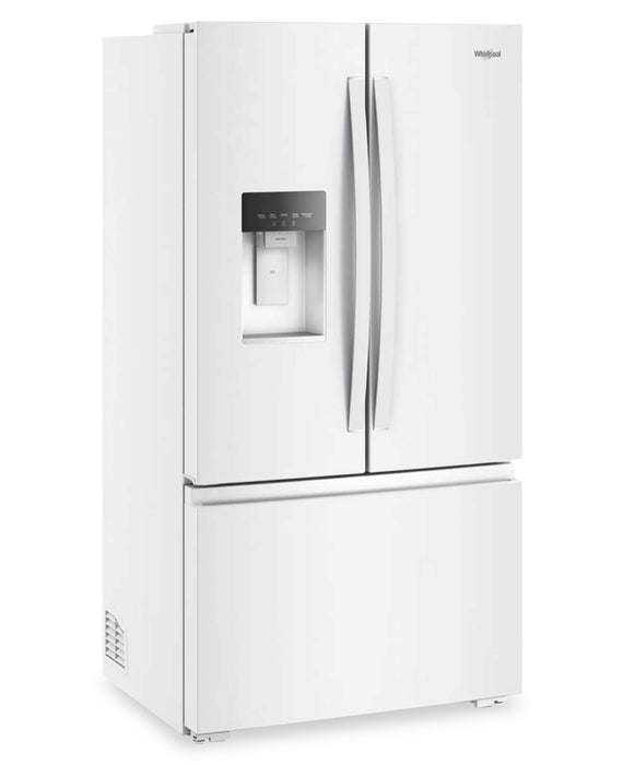 Réfrigérateur Whirlpool de 36 po et de 23,4 pi3 à portes françaises - blanc - WRFC5036RW