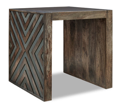 Madden 24” Modern End Table - Brown | Table de bout moderne Madden de 24 po - brune