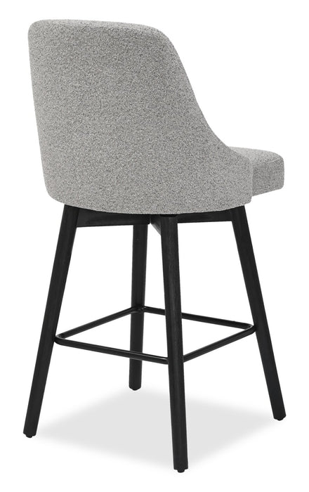 Tabouret bar pivotant Nash de hauteur comptoir - anthracite