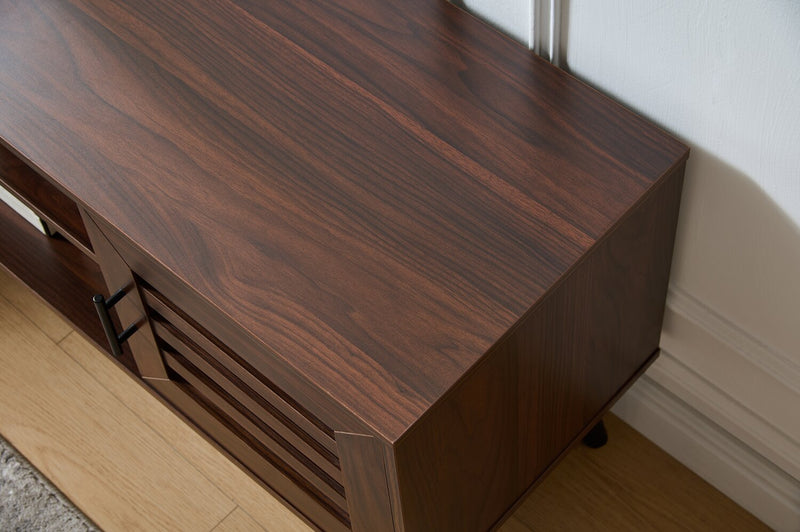 Meuble pour téléviseur moderne Archer de 55 po avec rangement pour téléviseurs de jusqu’à 58 po - noyer foncé