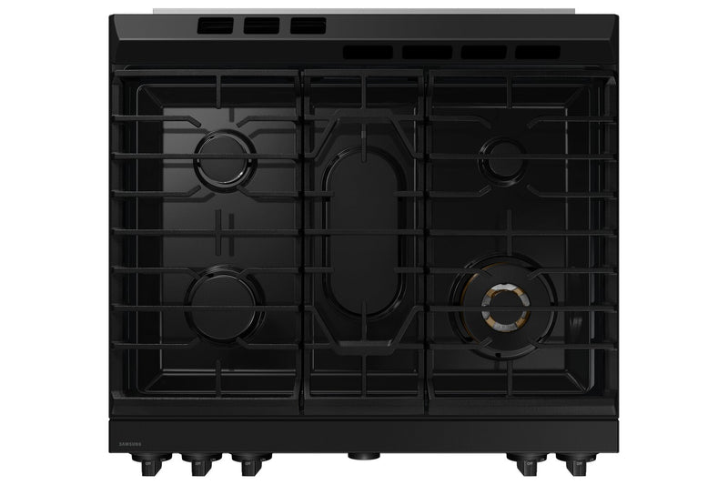 Cuisinière intelligente à gaz encastrée Samsung de 6 pi³ avec caméra de four - verre blanc - NSG6DB870012AA