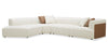 Sofa sectionnel de gauche Tribeca 4 pièces - perle