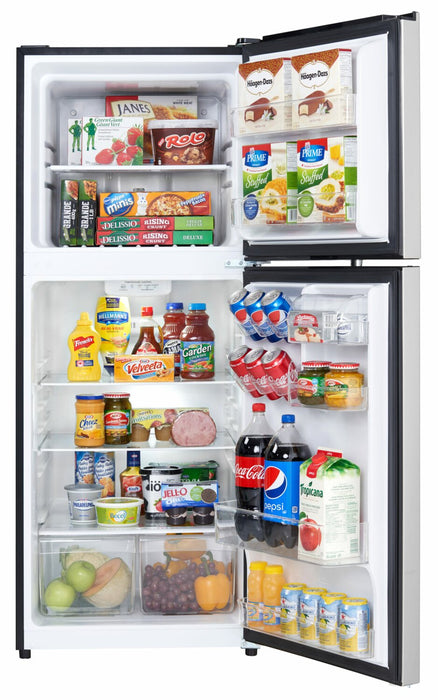 Réfrigérateur Danby de 10,1 pi³ et de 23,4 po à congélateur supérieur - acier inoxydable - DFF101B1BSLDB
