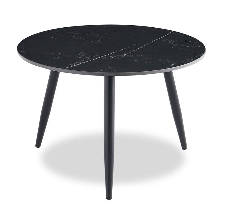 Ensemble 3 tables modernes Delancey de 31,5 po (table à café et 2 tables de bout) - noir