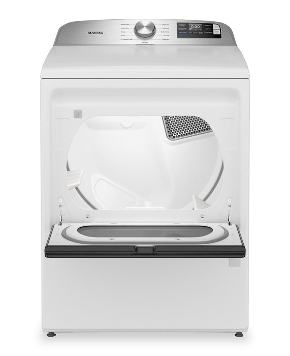 Sécheuse à gaz Maytag à chargement par le haut de 7,4 pi3 avec détection d’humidité avancée - blanche - MGD6205RW