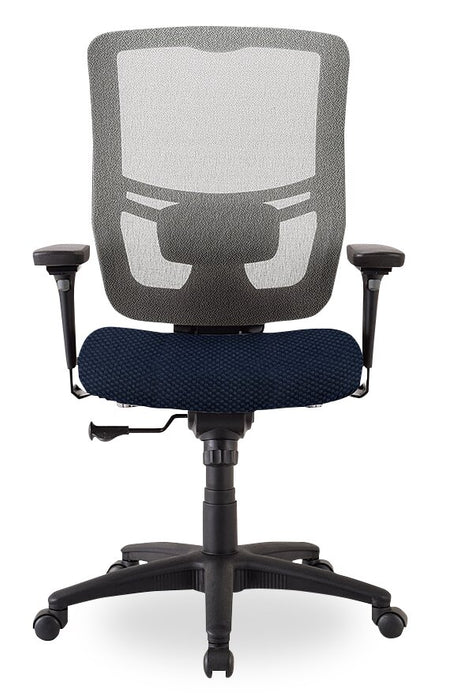 Chaise de bureau Dante de Tempur-Pedic de 26,4 po - bleue marine avec dossier à mailles