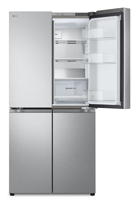 Réfrigérateur LG de 18,6 pi³ et de 33 po de profondeur comptoir à 4 portes françaises - acier inoxydable - LF19C8200S