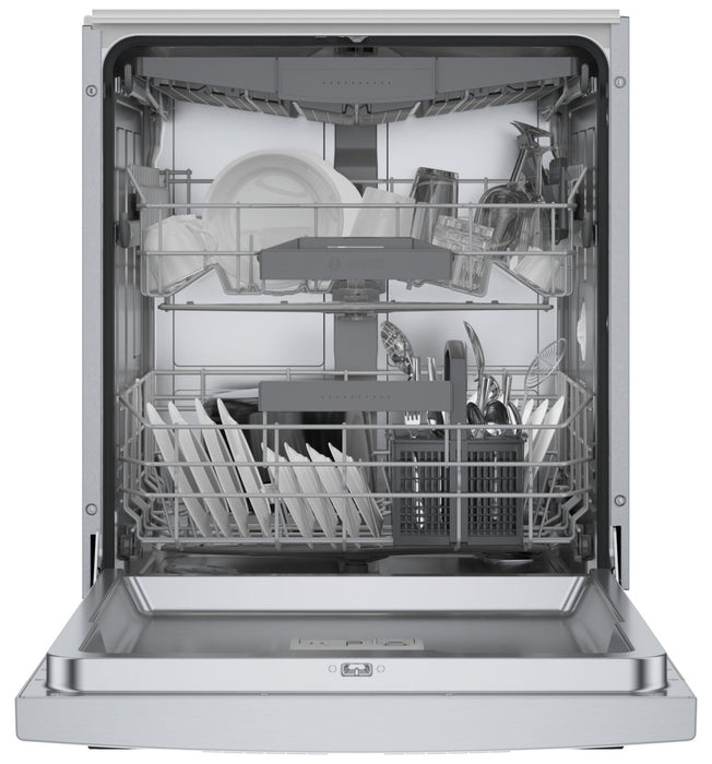 Lave-vaisselle intelligent Bosch série 800 avec commandes à l’avant, CrystalDry et 3e panier - SGE78C55UC 