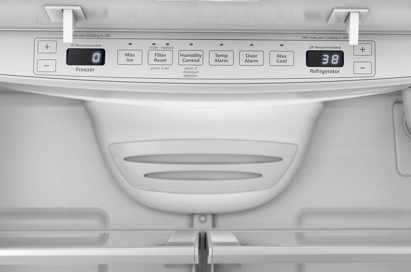 Réfrigérateur Whirlpool de 20 pi3 et de 36 po de profondeur comptoir à portes françaises - blanc - WRFC2036RW