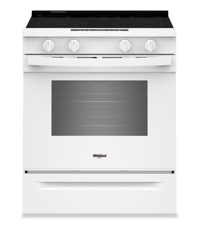 Whirlpool 30" 5.3 Cu. Ft. Smart Electric Range with Air Cooking - White - YWSES4530TW | Cuisinière électrique Whirlpool de 5,3 pi³ et de 30 po avec cuisson à air - blanche - YWSES4530TW